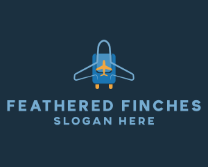 Airplane Luggage Bag logo design