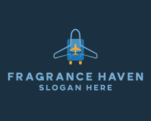 Airplane Luggage Bag logo design