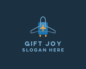 Airplane Luggage Bag logo design