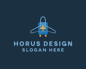 Airplane Luggage Bag logo design