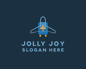 Airplane Luggage Bag logo design