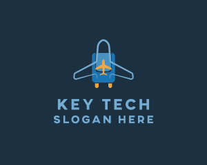 Airplane Luggage Bag logo design