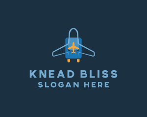 Airplane Luggage Bag logo design