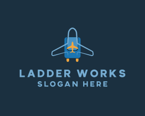 Airplane Luggage Bag logo design