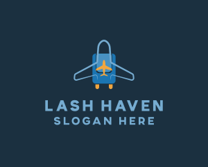 Airplane Luggage Bag logo design