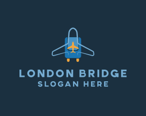 Airplane Luggage Bag logo design