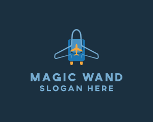 Airplane Luggage Bag logo design