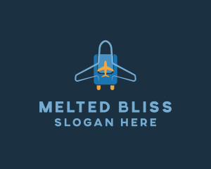 Airplane Luggage Bag logo design