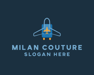 Airplane Luggage Bag logo design