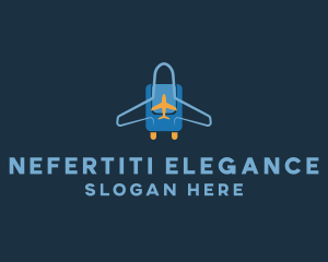 Airplane Luggage Bag logo design