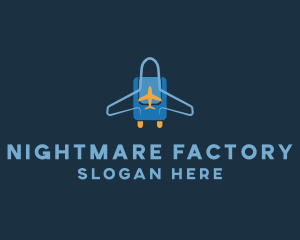 Airplane Luggage Bag logo design