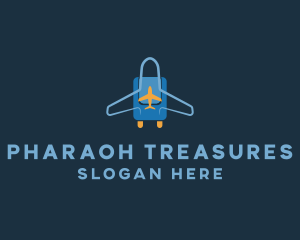 Airplane Luggage Bag logo design