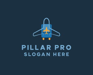 Airplane Luggage Bag logo design