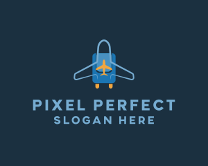 Airplane Luggage Bag logo design