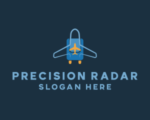 Airplane Luggage Bag logo design