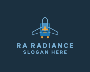 Airplane Luggage Bag logo design