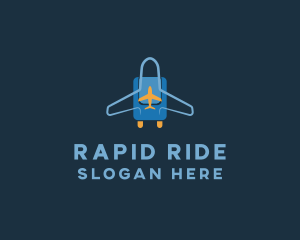 Airplane Luggage Bag logo design