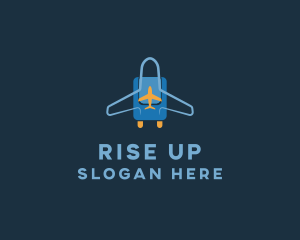 Airplane Luggage Bag logo design