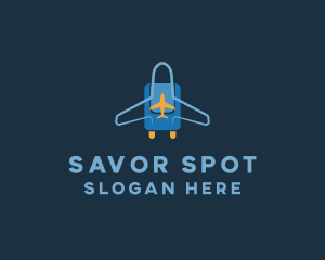 Airplane Luggage Bag logo design