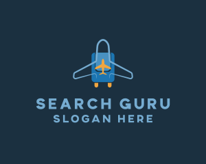 Airplane Luggage Bag logo design