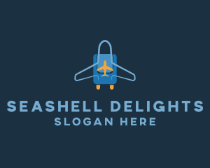 Airplane Luggage Bag logo design