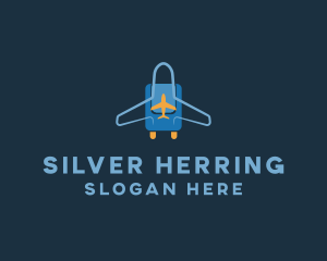 Airplane Luggage Bag logo design