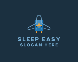 Airplane Luggage Bag logo design