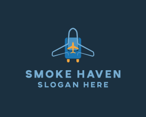 Airplane Luggage Bag logo design