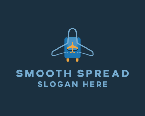 Airplane Luggage Bag logo design