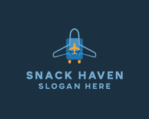 Airplane Luggage Bag logo design