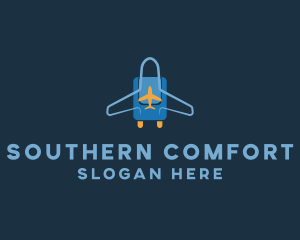 Airplane Luggage Bag logo design