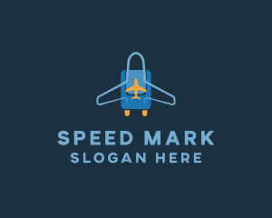 Airplane Luggage Bag logo design