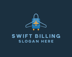 Airplane Luggage Bag logo design