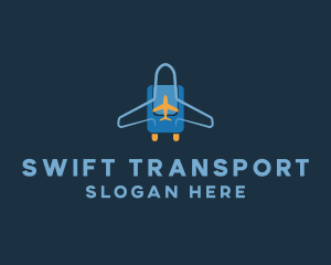 Airplane Luggage Bag logo design