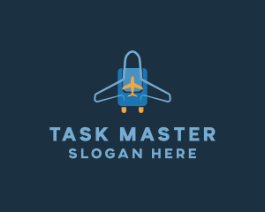 Airplane Luggage Bag logo design