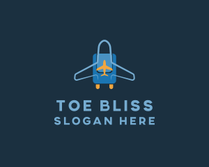 Airplane Luggage Bag logo design