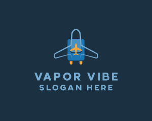 Airplane Luggage Bag logo design