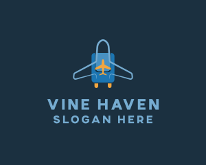 Airplane Luggage Bag logo design