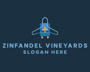 Airplane Luggage Bag logo design