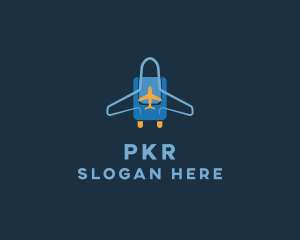 Airplane Luggage Bag logo design