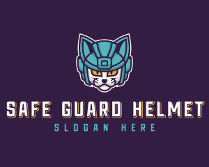 Helmet - Helmet Cat Gaming logo design