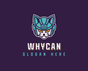Streamer - Helmet Cat Gaming logo design