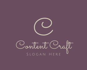 Line Cursive Feminine logo design