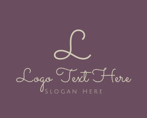 Line Cursive Feminine Logo