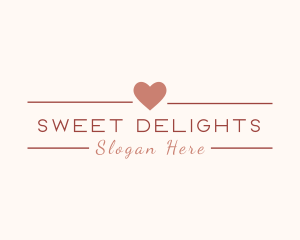 Sweet Dating Wedding Heart logo design