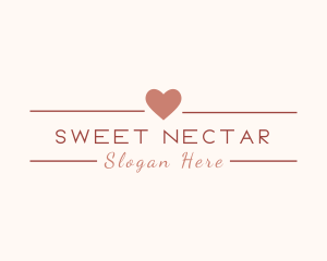 Sweet Dating Wedding Heart logo design