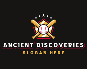 Baseball Bat League logo design