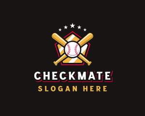 Baseball Bat League logo design