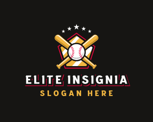 Baseball Bat League logo design