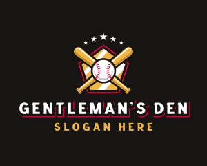 Baseball Bat League logo design